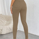 Prive pantalones pitillo de cintura alta con botones y cremallera