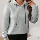 Lune sudadera con capucha de forro polar supergruesa para mujer para otono e invierno