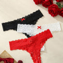 Brasilenas unicolor para mujer con decoracion de lazo y borde concha en forma de triangulo