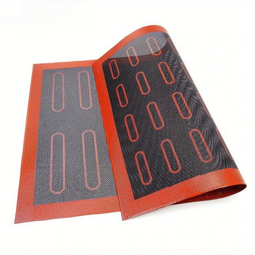 1pc Alfombrilla de silicona para hornear para cocina de RV - Antiadherente, doble cara, forrada de hoja de repostería perforada para hornear pasteles - Duradera, fácil de limpiar, no requiere energía