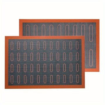 1pc Alfombrilla de silicona para hornear para cocina de RV - Antiadherente, doble cara, forrada de hoja de repostería perforada para hornear pasteles - Duradera, fácil de limpiar, no requiere energía