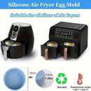 1 pieza Molde de Silicona Antiadherente para Hervir Huevos en Freidora de Aire - Reutilizable, Fácil de Limpiar, Ideal para Cocinar Huevos al Vapor, Revueltos y Sartenes de Desayuno - Utensilio Esencial de Cocina para la Casa