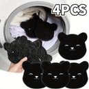 4 paquetes de atrapapelusas de nailon para lavadora - Removedor de pelo de mascotas reutilizable, esponja de lavandería antienrollamiento, herramienta de depilación, accesorios para lavadora, artículos de limpieza para Navidad