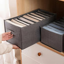 Caja organizadora de ropa plegable, 1 pieza, para pantalones, jeans, ropa interior y calcetines, bolsa de almacenamiento para viajes, protector de ropa
