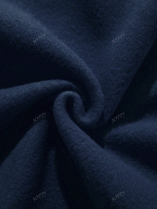 Sudadera con capucha negra holgada de mujer con estampado de lema, hombros caidos y cordon, primavera y otono