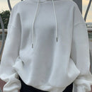Ezwear sudadera informal tipo streetwear con lema, con corte holgado, estampado negro y rosa, para mujer, otono invierno