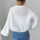 Essnce cardigan holgado y tejido suelto, manga larga informal para otono/invierno