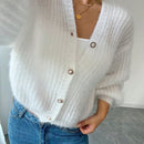 Essnce cardigan holgado y tejido suelto, manga larga informal para otono/invierno