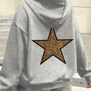 Ezwear sudadera holgada con grafico impreso "cute but psycho" de estilo minimalista casual, apta para otono e invierno