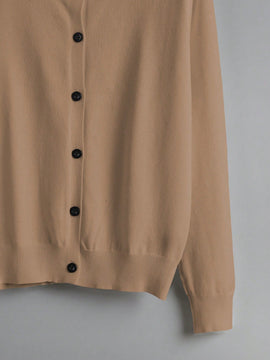 Essnce cardigan suelto y casual de mujer de un solo abotonado, de color liso, manga larga, para otono/invierno