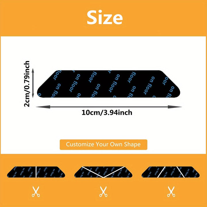 4/24/48PCS Antideslizantes de Alfombra Reutilizables Cinta de Alfombra Autoadhesiva Esquinas y Bordes Pads de Alfombra Fijos Adhesivos para Cocina y Baño Alfombra de Suelo Mat de Casa Suministros