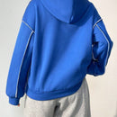 Moosta sudadera con capucha de manga larga y diseno simple para el ocio diario de las mujeres