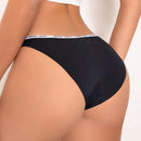 4 piezas pantis minimalistas sin costuras con estampado de letras para mujer