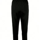 Pantalones ajustados de unicolor sencillos para uso diario para mujer