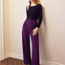 Motf premium pantalones de pierna ancha con pliegues plegados, bolsillos inclinados, cinturon