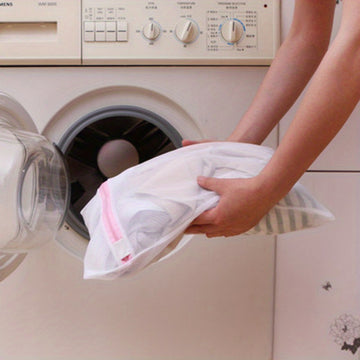 4 paquetes de bolsas de malla para ropa con cremallera, bolsas de lavado duraderas para ropa, ropa interior y alimentos cocinados, bolsas de tela rectangulares multiusos para uso en lavadora