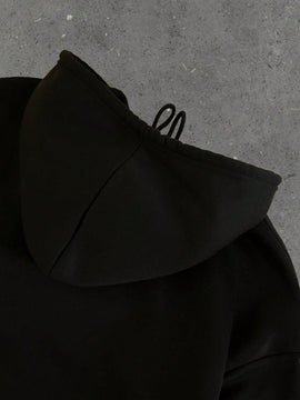 Ezwear sudadera con capucha informal con estampado de paisaje y letras oversize para otono e invierno