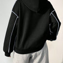 Moosta sudadera con capucha de manga larga y diseno simple para el ocio diario de las mujeres