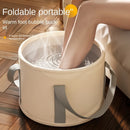 1pc Bañera Portátil Plegable para Pie con Retención de Calor - Cubeta Aislada de Aluminio, Sin Cable, PVC sin Perfume para Relajación en Casa y Viajes, Esencial Compacto para Autocuidado, Baño de Pies, Estética Neutra, Fácil de Transportar, Imprescindibl