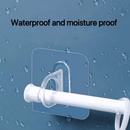 6/10/20pcs Ganchos Adhesivos Fuertes y Transparentes - Montaje en Pared Versátil para Barras de Cortina y Dispensadores de Loción - Duraderos, Ahorra Espacio, Fácil Instalación, Diseño Elegante, Ganchos de Utilidad