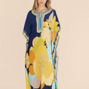 Vestido de una pieza con manga larga tipo pareo para playa, con estampado impreso, ideal para vacaciones, cubre bikini y protege del sol
