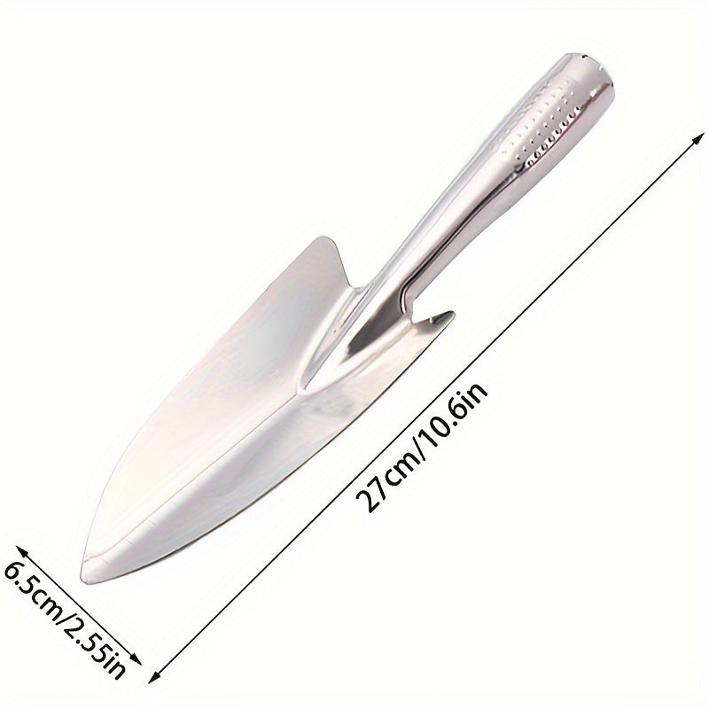 Juego de herramientas de jardín de acero inoxidable - Pala y pico duraderos con escala de medida, mango ergonómico para jardinería doméstica, ideal para plantar, rastrillar y cavar, juego de herramientas de jardín esencial | Conjunto de herramientas mini