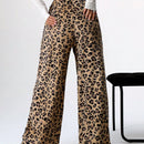 Ezwear pantalones de felpa de unicolor para mujer, para otono/invierno