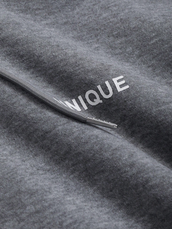 Dazy sudadera con capucha de manga larga con estampado de letras minimalista, uso diario informal