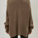 Cardigan holgado casual con abertura lateral y mangas tipo dolman, para primavera/otono
