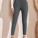 Emery rose pantalones casuales ajustados de unicolor para mujer, uso diario