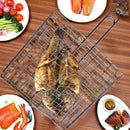 1pc Cesta para Parrilla BBQ de Alta Resistencia con Mango Ergonómico - Volteador Metálico Antioxidante para Carne, Filetes y Verduras - Ideal para Camping, Picnics y Cocina al Aire Libre, Accesorios para Parrillas, Herramienta Duradera para Asar