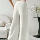 Modely pantalones casuales estilo minimalista de unicolor con patchwork para uso diario para mujeres