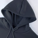 Essnce sudadera con capucha informal con cordon y estampa de letras, talla grande, para otono/invierno