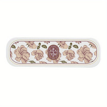 Alfombrilla de baño absorbente de gel de sílice: Soporte para cepillos de dientes y jabón para baño - 22,5 cm x 8,86 pulgadas