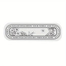 Alfombrilla de baño absorbente de gel de sílice: Soporte para cepillos de dientes y jabón para baño - 22,5 cm x 8,86 pulgadas