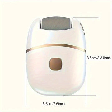 Un desmastrillador eléctrico con 2 cabezas de molienda, diseñado para uso doméstico para eliminar la piel muerta, eliminar, embellecer los pies y condiciones de los pies, adecuado para adultos, una herramienta de cuidado de los pies para viajes familiare