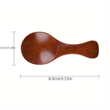 Cuchara de madera elegante con mango - Diseño pequeño y delicado para decoración del hogar y la mesa, ideal para helado y postres, utensilios para postres | Elegante vajilla | Cuchara de madera duradera