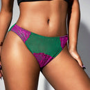 Opulent queen tanga sexy de color contrastante para mujer