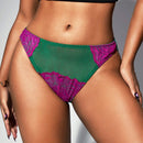 Opulent queen tanga sexy de color contrastante para mujer