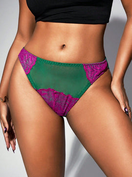 Opulent queen tanga sexy de color contrastante para mujer