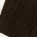 Moosta cardigan informal de manga de globo con nudo delantero de unicolor para otono/invierno
