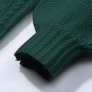 Moosta cardigan informal de manga de globo con nudo delantero de unicolor para otono/invierno