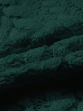 Moosta cardigan informal de manga de globo con nudo delantero de unicolor para otono/invierno