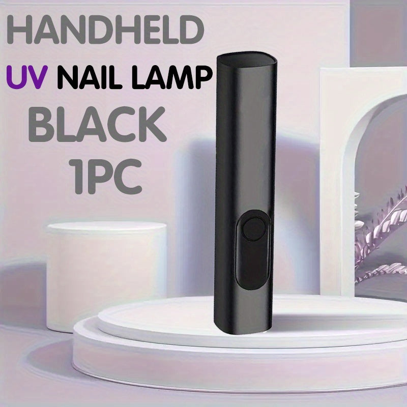 1pc Lámpara LED Portátil para Uñas, Recargable por USB, Secador de Esmalte Rápido con Temporizador Digital y Manualidad Mini para Viajes, Ideal para el Hogar