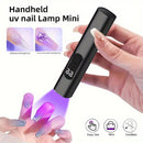 1pc Lámpara LED Portátil para Uñas, Recargable por USB, Secador de Esmalte Rápido con Temporizador Digital y Manualidad Mini para Viajes, Ideal para el Hogar