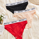 3 piezas pantis de unicolor para mujer, pantalones triangulares deportivos y casuales para ir y venir