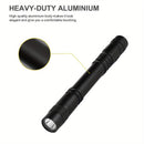 1pc Linterna LED Ultracompacta con Clip - Resistente al Agua, Enfoque Ajustable, Empuñadura Texturizada para Camping, Senderismo y Uso de Emergencia - Baterías No Incluidas, Luz de Pesca | Luz LED Compacta | Linterna Duradera | Linterna Versátil