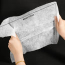 12 piezas de papel de filtro de campana extractora absorbente de aceite con pegatinas a prueba de aceite - Resistente a altas temperaturas, ajuste universal, filtrado de grasa eficiente, fácil de instalar, filtro de campana extractora