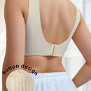 Sujetador deportivo para mujer de yoga, sujetador push up, lenceria transpirable, sujetador inalambrico sin costuras, con tirantes con letras y hebilla en la espalda, sujetador de una pieza