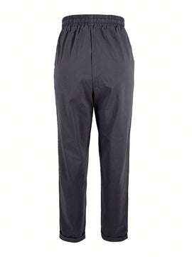 Pantalones casuales sencillos con nudo delantero para mujeres, casual diario
